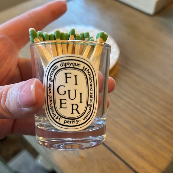 Diptyque Figuier Empty Candle or Glass Match Holder - Picture 2 of 4